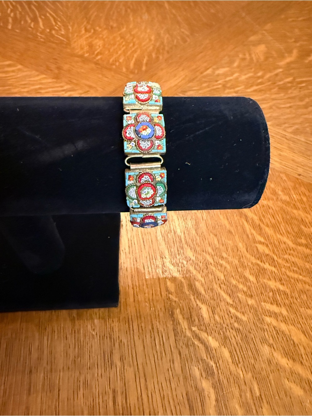 Multicolor Micro-Mosaic Tile Link Bracelet - Women Jewelry